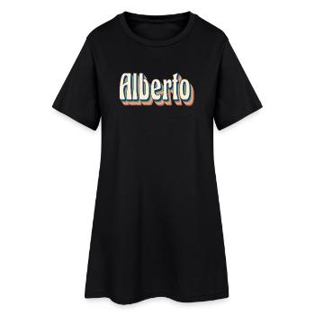 Alberto Retro T-Shirt Vintage T-shirt cadeau - Robe T-shirt Femme - noir - Devant