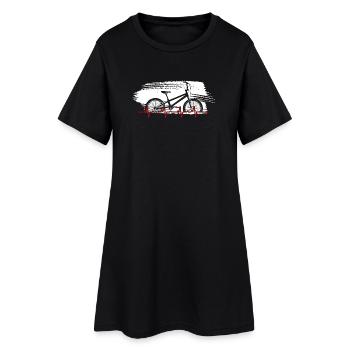Vélo Heartbeat Line Art - Robe T-shirt Femme - noir - Devant