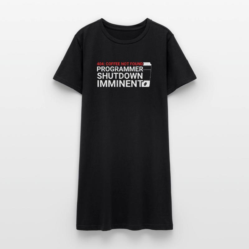 Les programmeurs génèrent du code à partir de café Robe T-shirt Femme