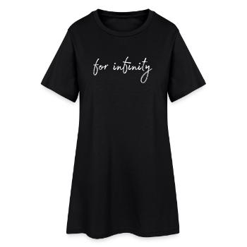 pour l’infini - Robe T-shirt Femme - noir - Devant
