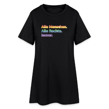 All people. All rights reserved. Always. – Pride Stateme - Women’s T-Shirt Dress - black - Front