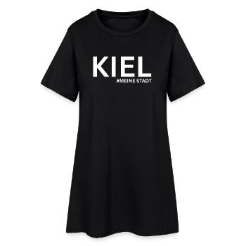 Conception de l’ancre de Kiel - style maritime Allemagne du Nord - Robe T-shirt Femme - noir - Devant