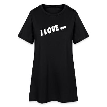 J’ADORE ... - Robe T-shirt Femme - noir - Devant