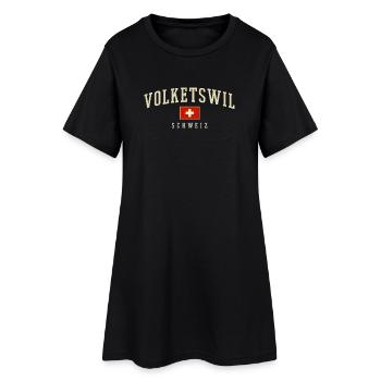 Emblème Volketswill Suisse - Robe T-shirt Femme - noir - Devant