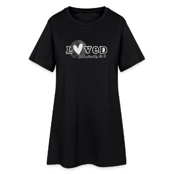 L’amour de Dieu Jérémie 31:3 Design - Robe T-shirt Femme - noir - Devant