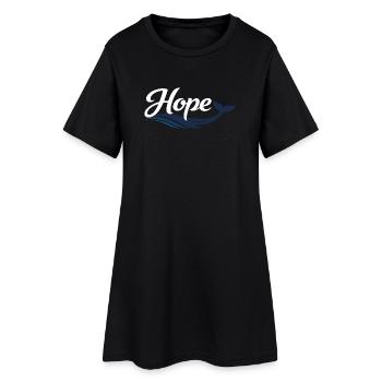 Hope Wal Typography - Women’s T-Shirt Dress - black - Front