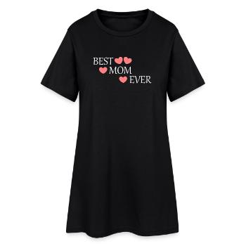 Muttertags Geschenk Mutter Muttertag Geschenkidee - Frauen T-Shirt-Kleid - Schwarz - Vorne