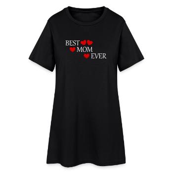 Muttertags Geschenk Mutter Muttertag Geschenkidee - Frauen T-Shirt-Kleid - Schwarz - Vorne