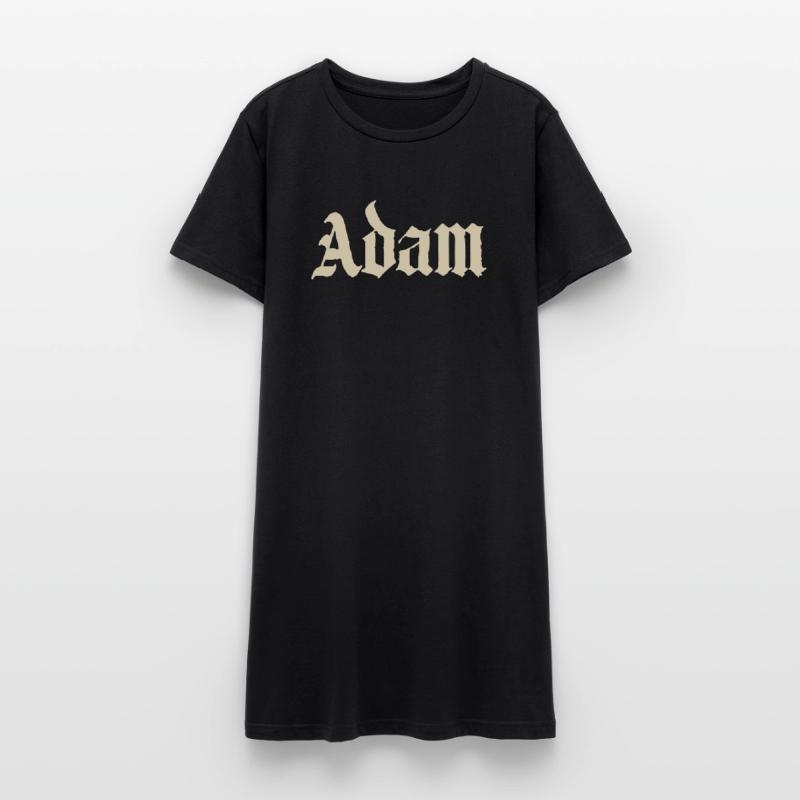 Adam Gothic Script Tee Frauen T-Shirt-Kleid