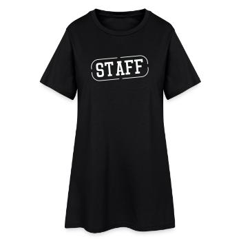 Empreinte vintage du timbre du personnel - Robe T-shirt Femme - noir - Devant