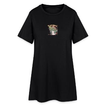 Happy Christmas – Cute Cats & Christmas Chaos - Women’s T-Shirt Dress - black - Front