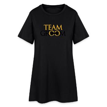 ringe team groom junggesellenabschied bachelor par - Frauen T-Shirt-Kleid - Schwarz - Vorne