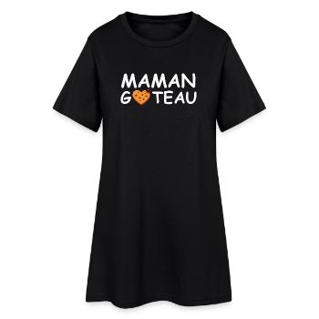 Maman Gateau - Cadeau maman - Robe T-shirt Femme - noir - Devant