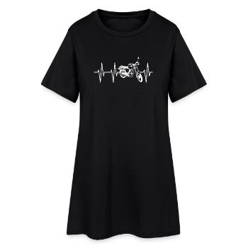 Simson S50 S51 Heartbeat Pulse ECG Mobylette DDR Ost - Robe T-shirt Femme - noir - Devant