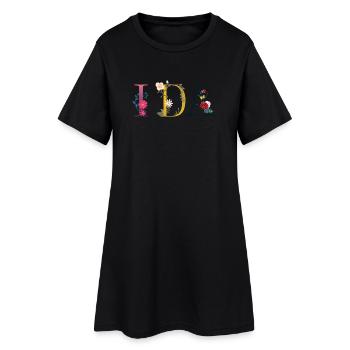 Ida - Robe T-shirt Femme - noir - Devant