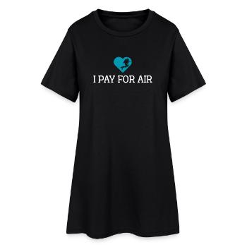 Je paie pour la plongée sous-marine aérienne - Robe T-shirt Femme - noir - Devant