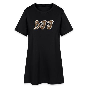 BJJ Brauner Gürtel – Jiu Jitsu Rang Design - Frauen T-Shirt-Kleid - Schwarz - Vorne