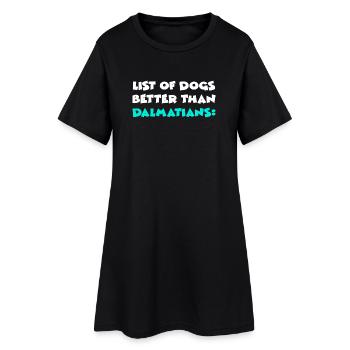 Dalmatien Dalmatiner - Robe T-shirt Femme - noir - Devant