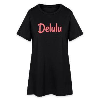 délire - Robe T-shirt Femme - noir - Devant