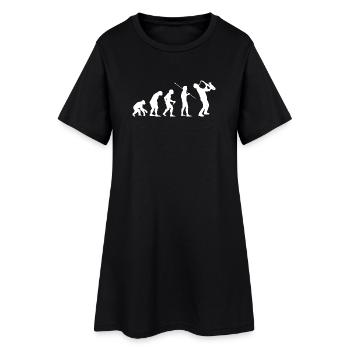 Évolution vers le saxophoniste Gift Music - Robe T-shirt Femme - noir - Devant