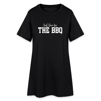 Je suis juste là pour le barbecue - Robe T-shirt Femme - noir - Devant
