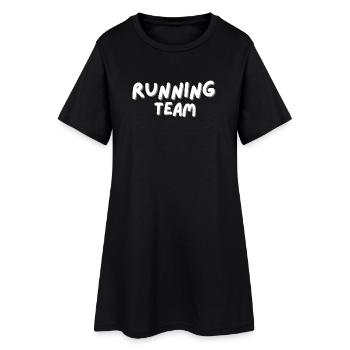 Running Team - Women’s T-Shirt Dress - black - Front