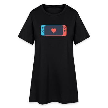 Changer d'amour - Robe T-shirt Femme - noir - Devant