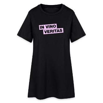 In Vino Veritas - Robe T-shirt Femme - noir - Devant