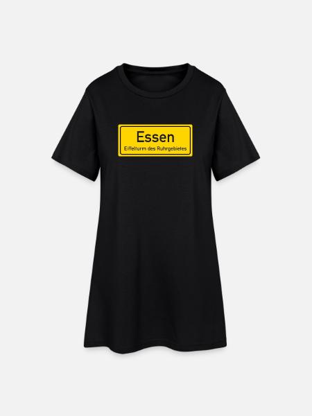 Essen Ortsname Deutschland - Frauen T-Shirt-Kleid - Schwarz