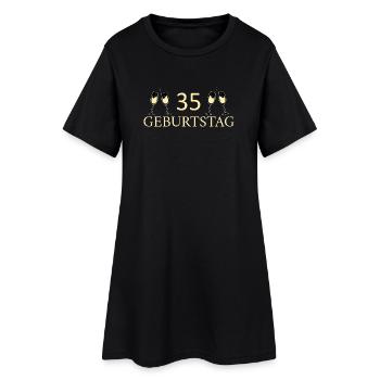 35e anniversaire 35 ans - Robe T-shirt Femme - noir - Devant