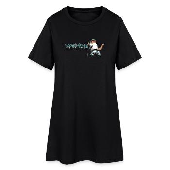 Cat Graffiti Dogs Suck - Women’s T-Shirt Dress - black - Front