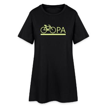 bester Opa Fahrrad Mountainbike Radeln Kritzeln - Frauen T-Shirt-Kleid - Schwarz - Vorne