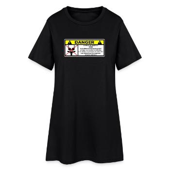 Autocollant  - Robe T-shirt Femme - noir - Devant