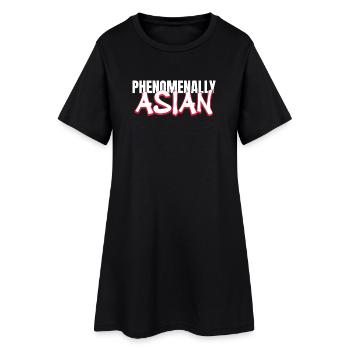 De manière phénoménale, l’autonomisation du patrimoine asiatique - Robe T-shirt Femme - noir - Devant
