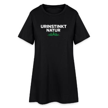 Instinct primordial Nature – Déclaration forte de la nature - Robe T-shirt Femme - noir - Devant