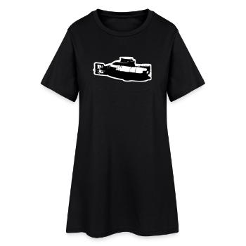U-Boot - Frauen T-Shirt-Kleid - Schwarz - Vorne