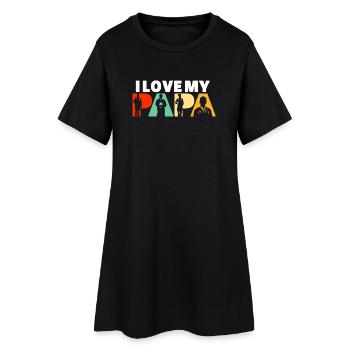 Doctor Papa Medical Professional Silhouette Art - Women’s T-Shirt Dress - black - Front