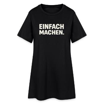 Des majuscules faciles à former - Robe T-shirt Femme - noir - Devant