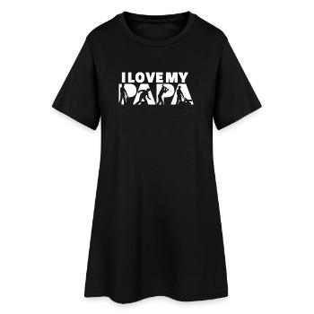 Ouvrier sidérurgiste Métallurgie Conception de construction métallique - Robe T-shirt Femme - noir - Devant