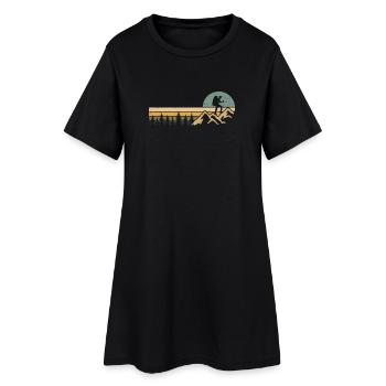 Randonnée dans les montagnes Alpes Randonnée en plein air Randonnée - Robe T-shirt Femme - noir - Devant