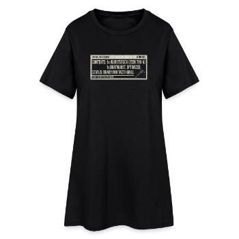Vintage Label Bratwurst Humor - Women’s T-Shirt Dress - black - Front