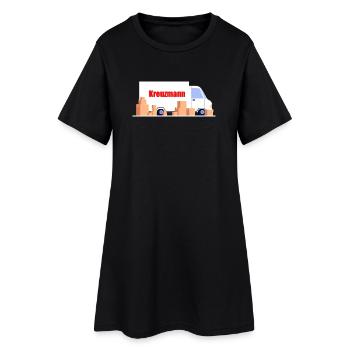 Kreuzmann Umzugsauto Design - Frauen T-Shirt-Kleid - Schwarz - Vorne