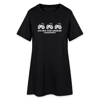 Freie Landwirte Bauern Farmer Landwirtschaft Bauer - Frauen T-Shirt-Kleid - Schwarz - Vorne