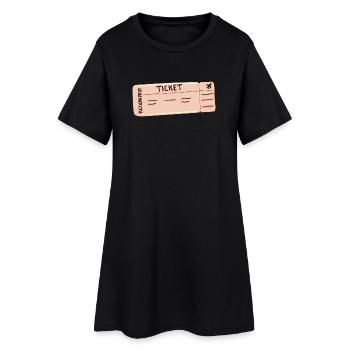 le billet Des vêtements pour toute la famille - Robe T-shirt Femme - noir - Devant