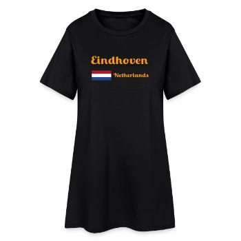 Eindhoven Netherlands- Stylish prints - Women’s T-Shirt Dress - black - Front