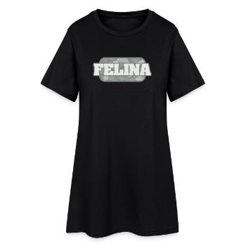 Felina comme santé - Robe T-shirt Femme - noir - Devant