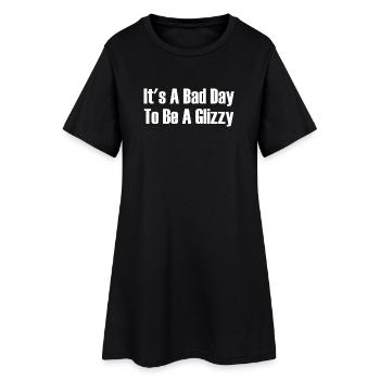 Aujourd’hui est un mauvais jour pour acheter un hot-dog brillant - Robe T-shirt Femme - noir - Devant