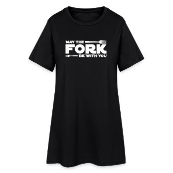 May the fork be with you - Women’s T-Shirt Dress - black - Front