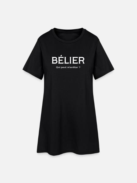 Bélier - Qui peut m'arrêter ? - Robe T-shirt Femme - noir