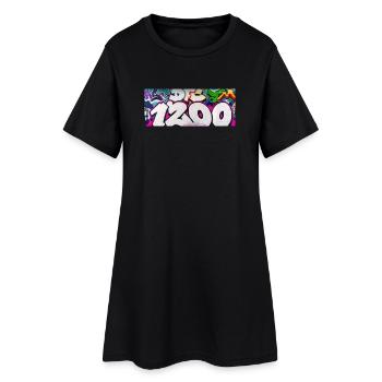 1200 GRAVITÉ EDIT_1 - Robe T-shirt Femme - noir - Devant